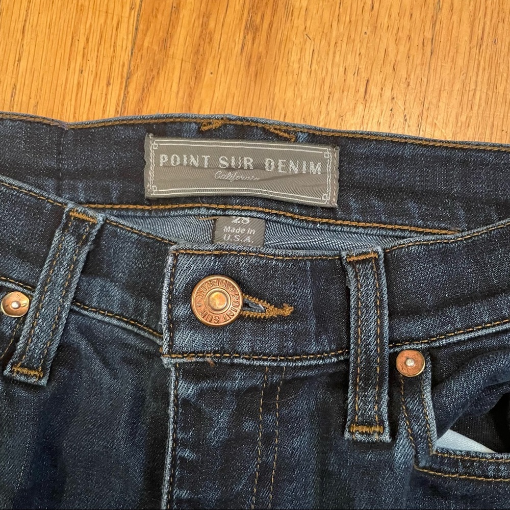 J. Crew Point Sur Dark Wash Straight Leg Jeans